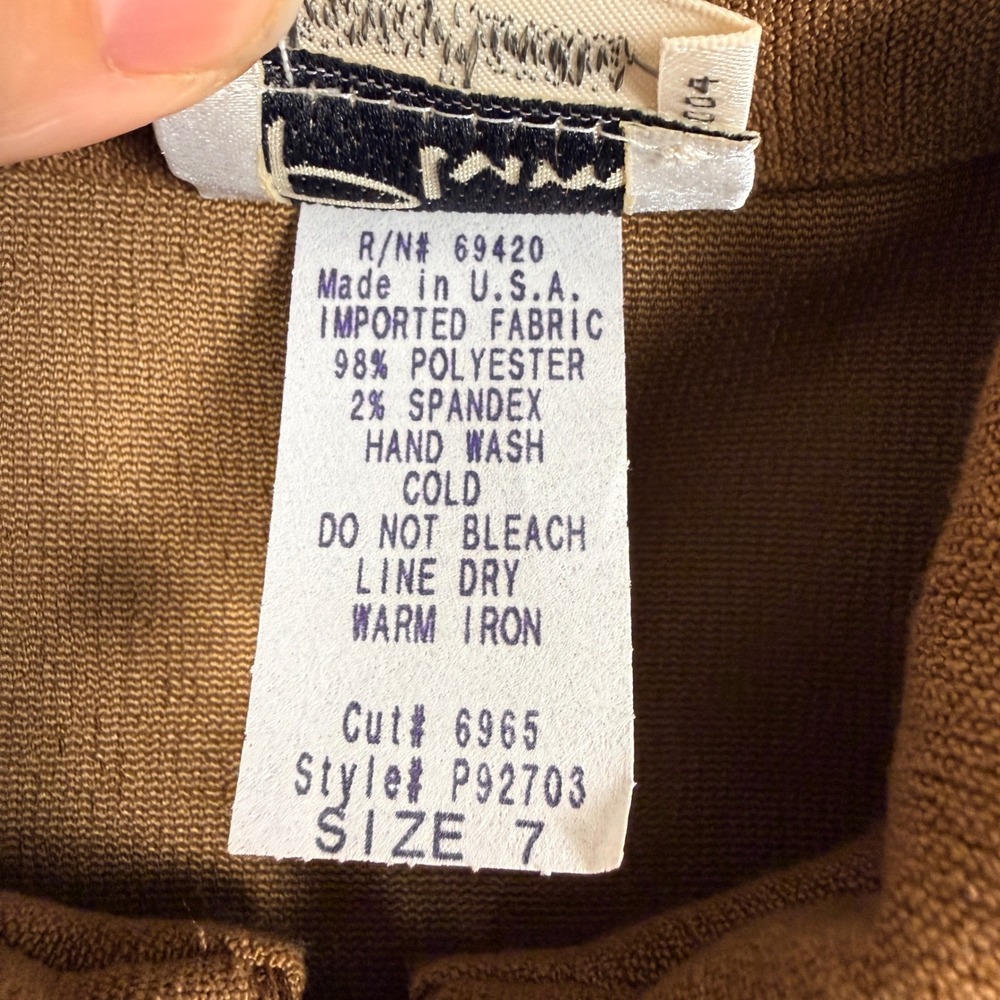 NWT Plum‎ Neiman Marcus Brown Zip Front Collared Jacket Girls Size 7 - Picture 3 of 7
